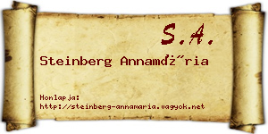 Steinberg Annamária névjegykártya
